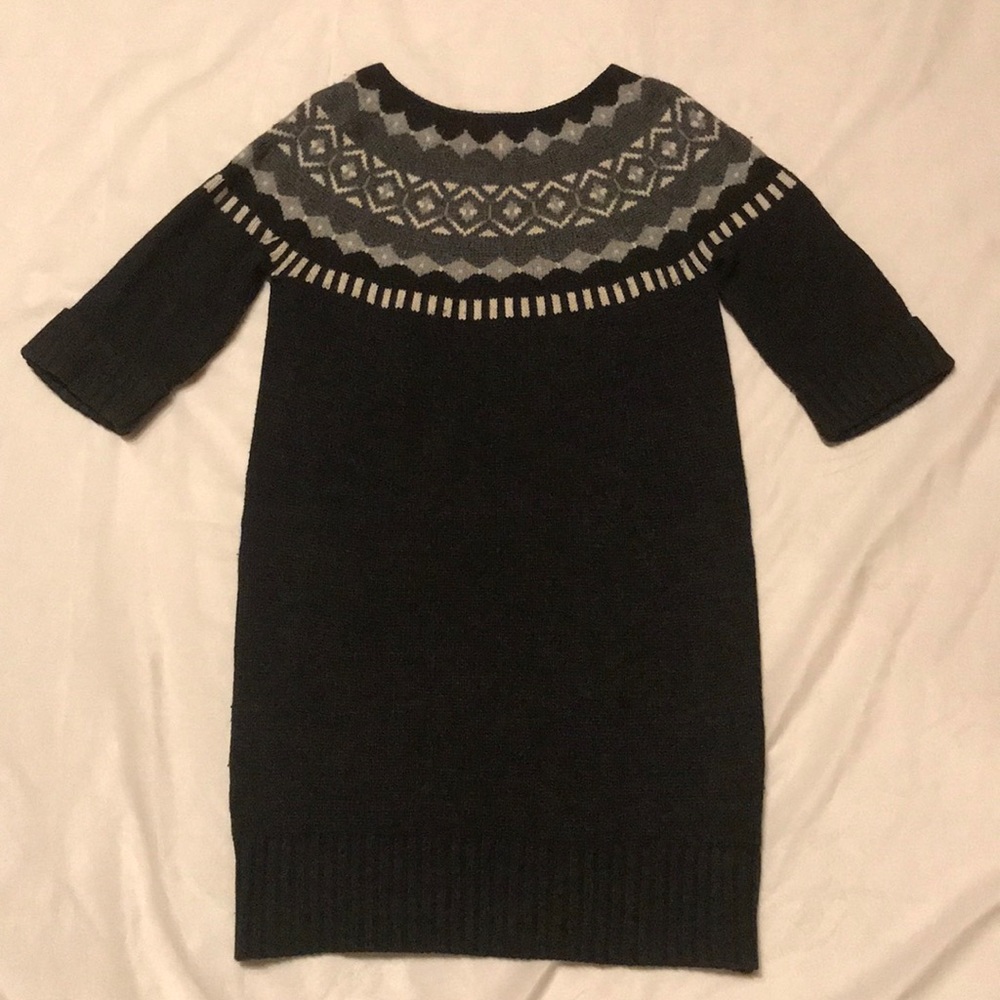 Charcoal sweater dress